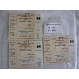 1966 All 3 Roker Park World Cup Unused Tickets: Three matches from Sunderland are Russia v Chile,