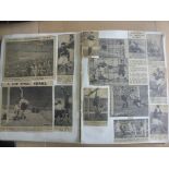 1940s Football Scrapbook: Hundreds of pages with potentially nearly 1000 cuttings showing match