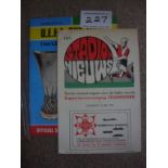 1974 Uefa Cup Final Football Programmes: Both legs of Feyenoord v Tottenham official programmes in