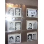 A+BC 1966 Footballers Football Cards: Black and White Doubles series one numbers 1 - 110 complete in