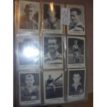 A+BC 1962 Scottish Footballers Football Cards: Plain Backs complete set of 44. Very good