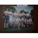 England 1961 Fully Signed Team Picture: All 11 players have signed neatly in biro across their white