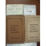 Manchester County Football Association Handbooks: Excellent condition 100 page handbooks for 28/29