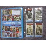 West Ham Trade Card Top 100 Players Collection: Complete collection in binder of Hammers News