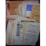 Non League Football Programme Box: Collection of mainly Non League football programmes from the