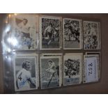 A+BC 1966 Footballers Football Cards: "Real Photos Autographed" set of 32 complete in sleeves.