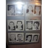 A+BC 1966 Footballers Football Cards: Black and White Doubles x 7, C/W 1971 Club Crests set of 23