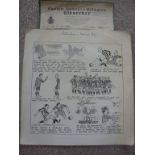 Gillingham Original 1920 Football Cartoons: Supplied to the Chatham Rochester and Gillingham