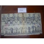 Late 1950s Signed West Ham Team Group: Black and white measuring approx 11" x 6" with autographs