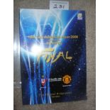 2008 World Club Final Football Programme: Liga De Quito v Manchester United played in Japan this 130