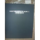 West Brom History Football Book: A history from 1907 in paper format bound in blue with silver