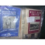 West Ham 1960s Football Programmes + Newspapers: 90 home and away programmes plus 13 newspapers