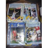 Tottenham Home Football Programmes: 1970s to 1990s many complete seasons in individual packs. Covers