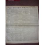 1903 Birmingham Daily Gazette With Great Cricket Content: Complete newspapers from the summer of