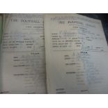 Derby County 1903/1904 Team Sheet Football Club Book: Incredible one off rare item which comprises