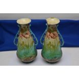 A pair of early Minton vase decorated in the Art Nouveau style, 30cm