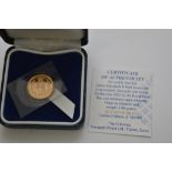 A Cased proof half sovereign limited edition 2002.