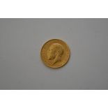 A Gold half Sovereign dated 1912,