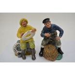 Two Royal Doulton figures comprising The Boatman H