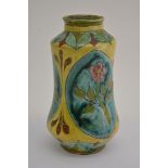 A Della Robbia art pottery vase of Art Nouveau inf