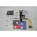 A Collection of silver proof coins, the longest Re