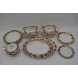 A decorative Edwardian dinner and set set