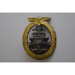 German WW2, Kriegsmarine High Seas Fleet war badge
