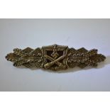 German WW2, post-combat clasp, possibly in gilt, b