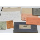 German WW2, Luftwaffe pilots flying log book and o