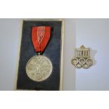 German WW2 era, 1936 Berlin Olympics medal in fitt