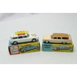 A boxed Corgi Plymouth Station Wagon No. 219 toget