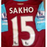 Sakho West Ham United Match Worn Shirt: Worn in 20