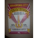 84/85 Bradford City v Lincoln City Fire Disaster F