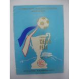 1971 ECWC Final Football Programme Real Madrid v C