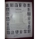 1966 England World Cup Autographs: Tournament broc