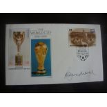 Bobby Moore Signed First Day Cover: Genuine autogr