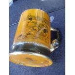 1930s Arthur Wood Rugby Ceramic Mug: Depicting two