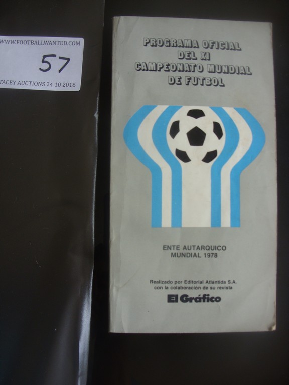 1978 World Cup Finals Tournament Programme: Argent