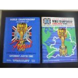 1966 World Cup Final Football Programmes: Both the