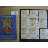 1966 World Cup Final Programme + Tickets: All 9 be