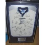 Euro 96 England Signed Football Shirt: Beautifully