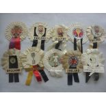 England 1966 World Cup Rosettes: A collection of 9