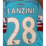 Lanzini West Ham United Match Worn Shirt: Worn in