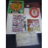 England 1966 World Cup Signed Cards: 10 signed car