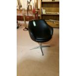 Mid-century egg chair by Swedfurn. Bears makers details to base
