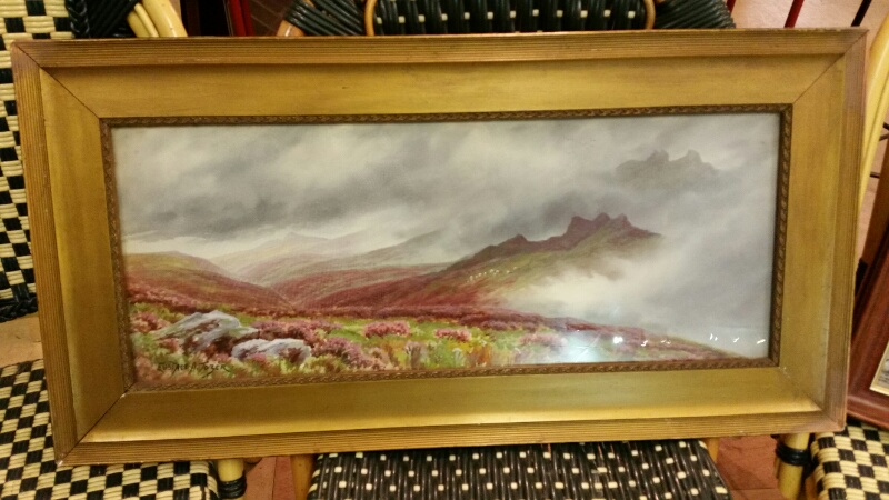 Eustace A. Tozer (1869-1931) watercolour of a Devon moorland scene. Signed lower left. Framed and