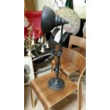 *Large table lamp, metal counterbalance construction, industrial style. Approx 60cm high. *This