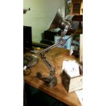 *Retro style metal work lamp, stands approx 50cm high *this will have VAT added to the hammer price