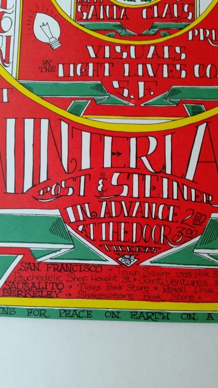 WINTERLAND CHRISTMAS SHOW (GUT). Early 70s reprint by San Francisco Poster Co. Sheet measures 30.5 x - Image 9 of 13