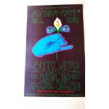 Jack Bruce (David Singer). Original Fillmore poster 1970. Jack had already wowed the Fillmore with